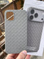 iPhone "11" Woven "Leather Feel" Case - Gray