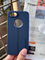 iPhone "SE 2020" Spigen Premium Lining Stitched Case - Blue