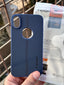 iPhone "XS Max" Spigen Premium Lining Stitched Case - Blue