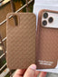 iPhone "11" Woven "Leather Feel" Case - Brown