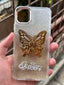 iPhone "11 Pro Max" Queen Butterfly Glitter Case - Gold
