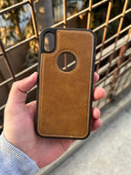 iPhone "XR" Premium J-CASE Leather Case - Light Brown