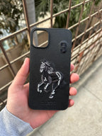 iPhone "11 Pro Max" Premium Polo Embroidered Case - Black
