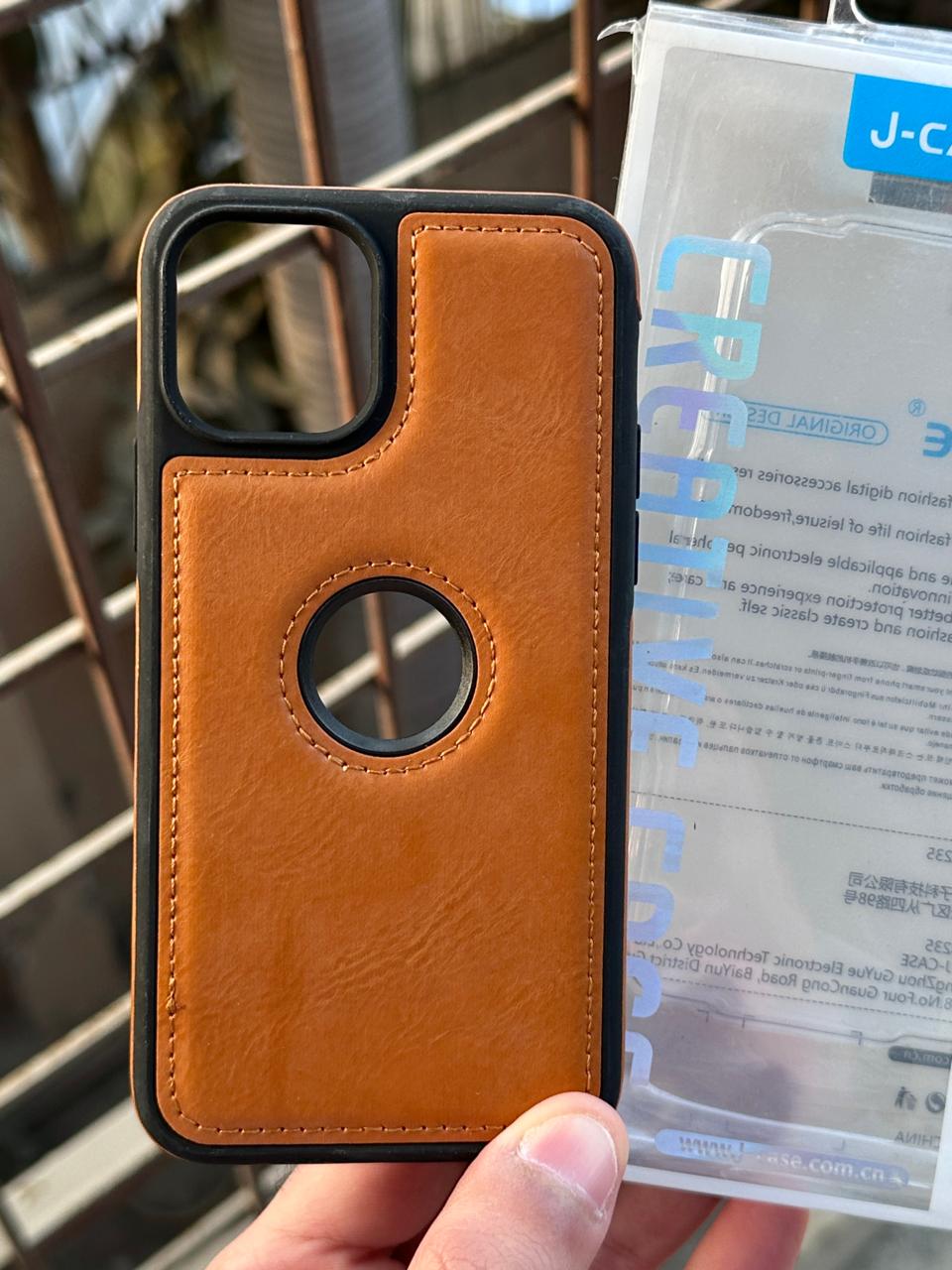 iPhone "11 Pro" Premium J-CASE Leather Case - Camel Main image