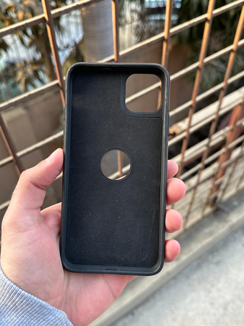 iPhone "11 Pro Max" Premium J-CASE Leather Case - Black