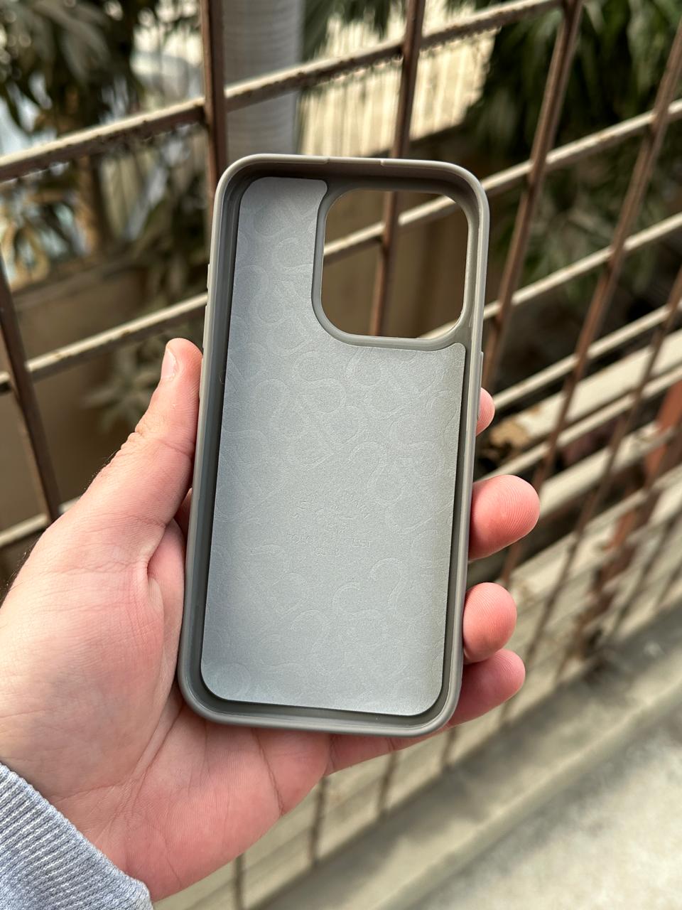 iPhone "15 Pro" Premium Polo Embroidered Case - Dark Gray Secondary image