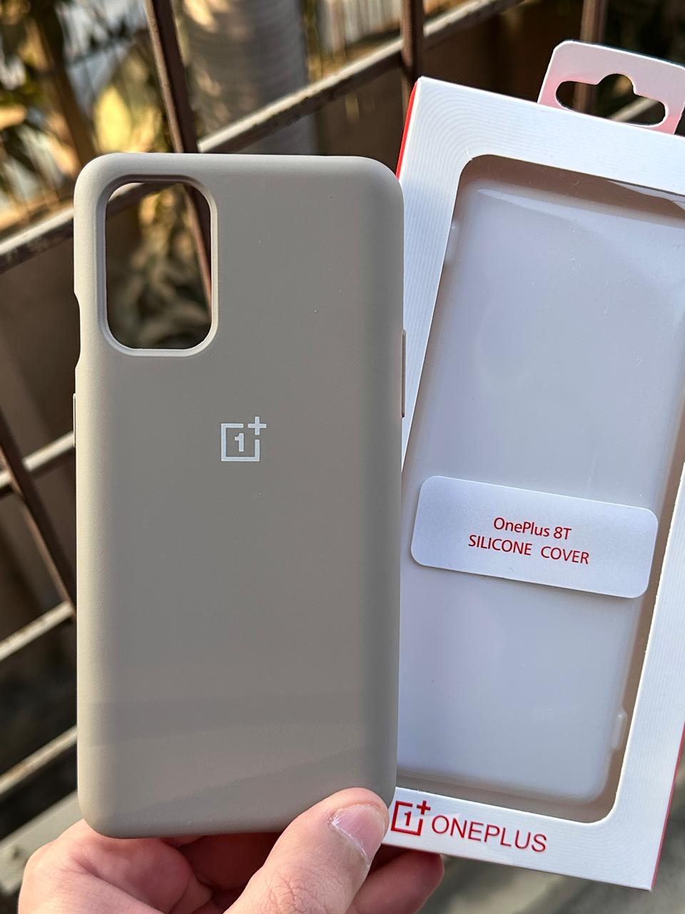 OnePlus "8T" Premium Official Silicone Case - Gray Main image