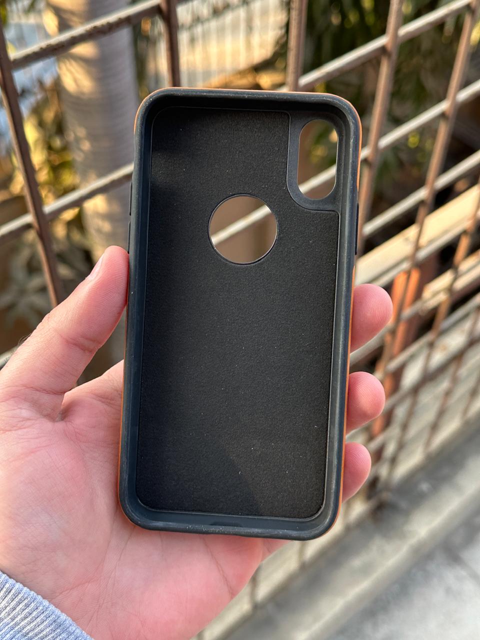 iPhone "X/XS" Premium J-CASE Leather Case - Camel