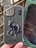 iPhone "15" Premium Polo Embroidered Case - Dark Gray