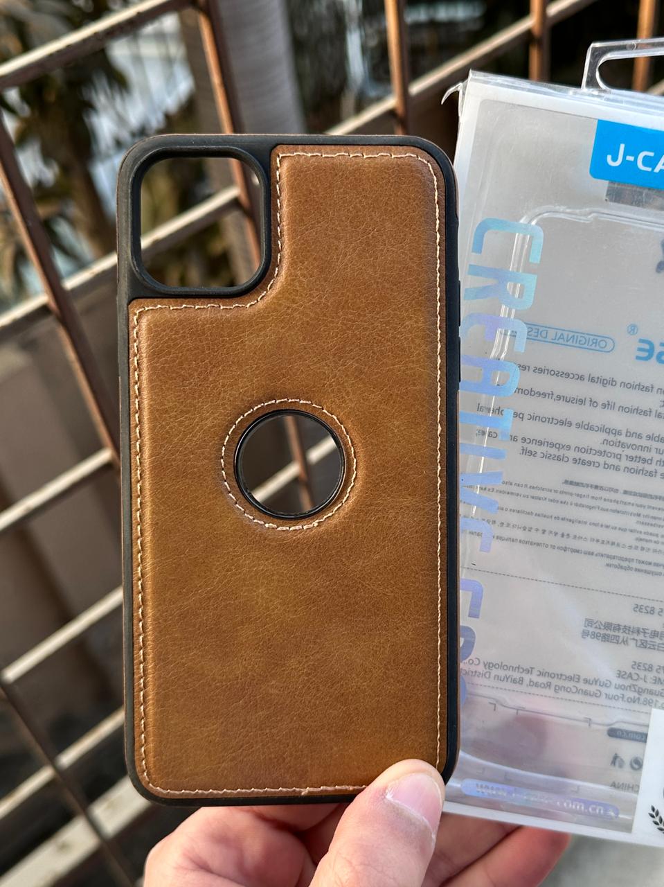 iPhone "11 Pro Max" Premium J-CASE Leather Case - Light Brown Main image