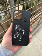 iPhone "13 Pro Max" Premium Polo Embroidered Case - Black