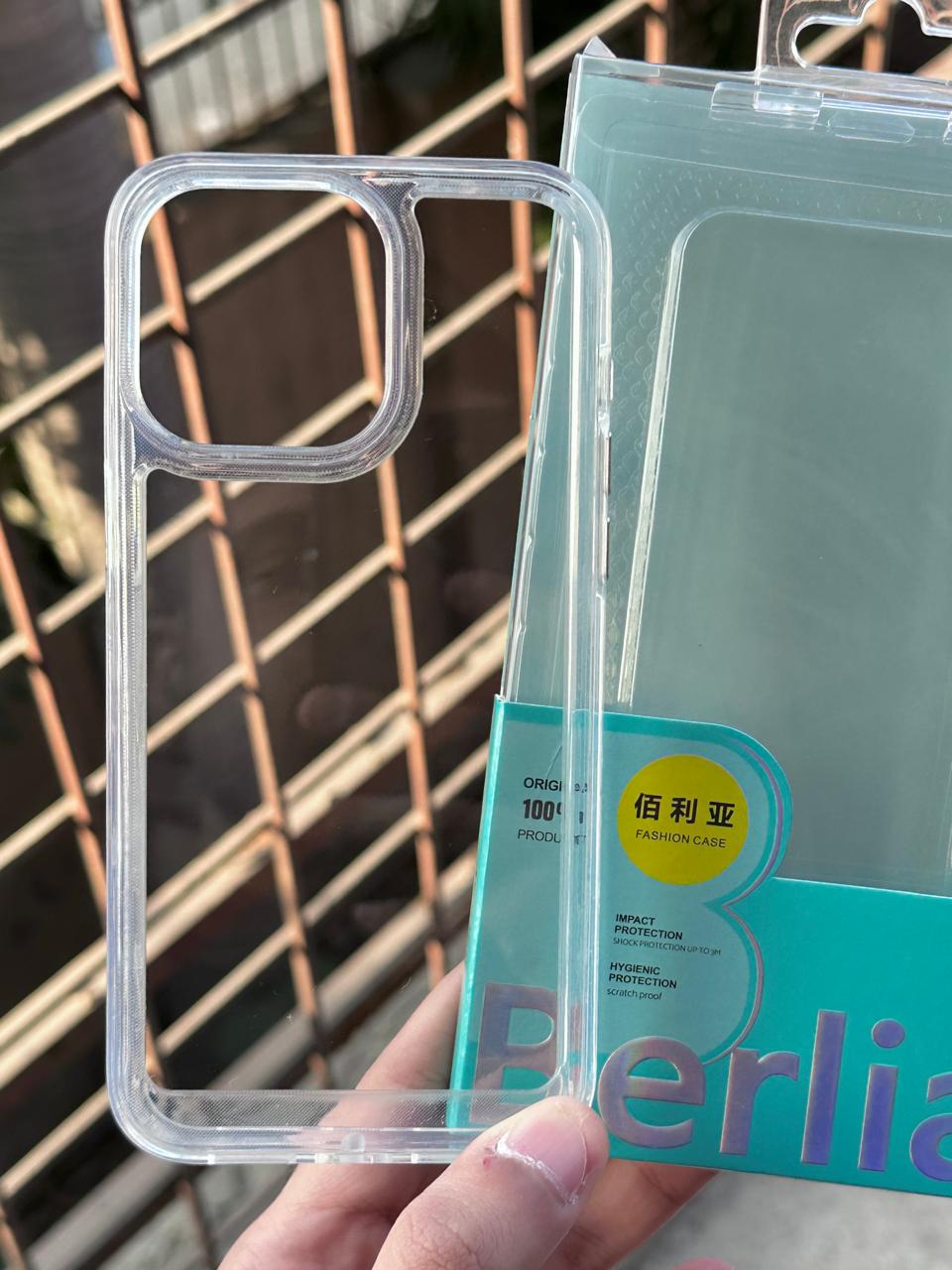 iPhone "14 Pro Max" BERLIA Premium Transparent Case