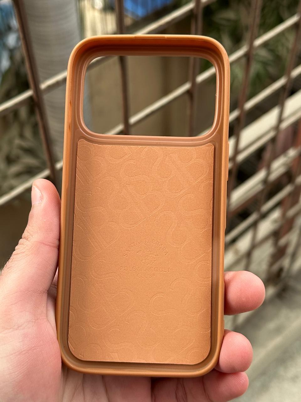 iPhone "17 Pro" Premium Polo Embroidered Case - Brown Secondary image