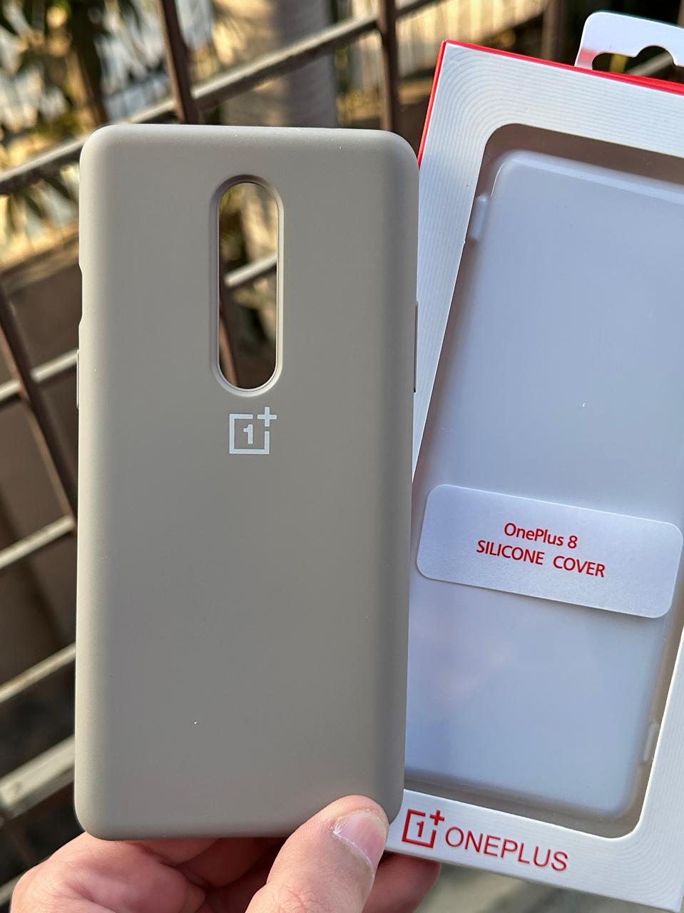 OnePlus "8" Premium Official Silicone Case - Gray Main image
