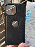 iPhone "13 Pro Max" Premium J-CASE Leather Case - Black