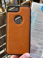 iPhone "7/8 Plus" Premium J-CASE Leather Case - Camel