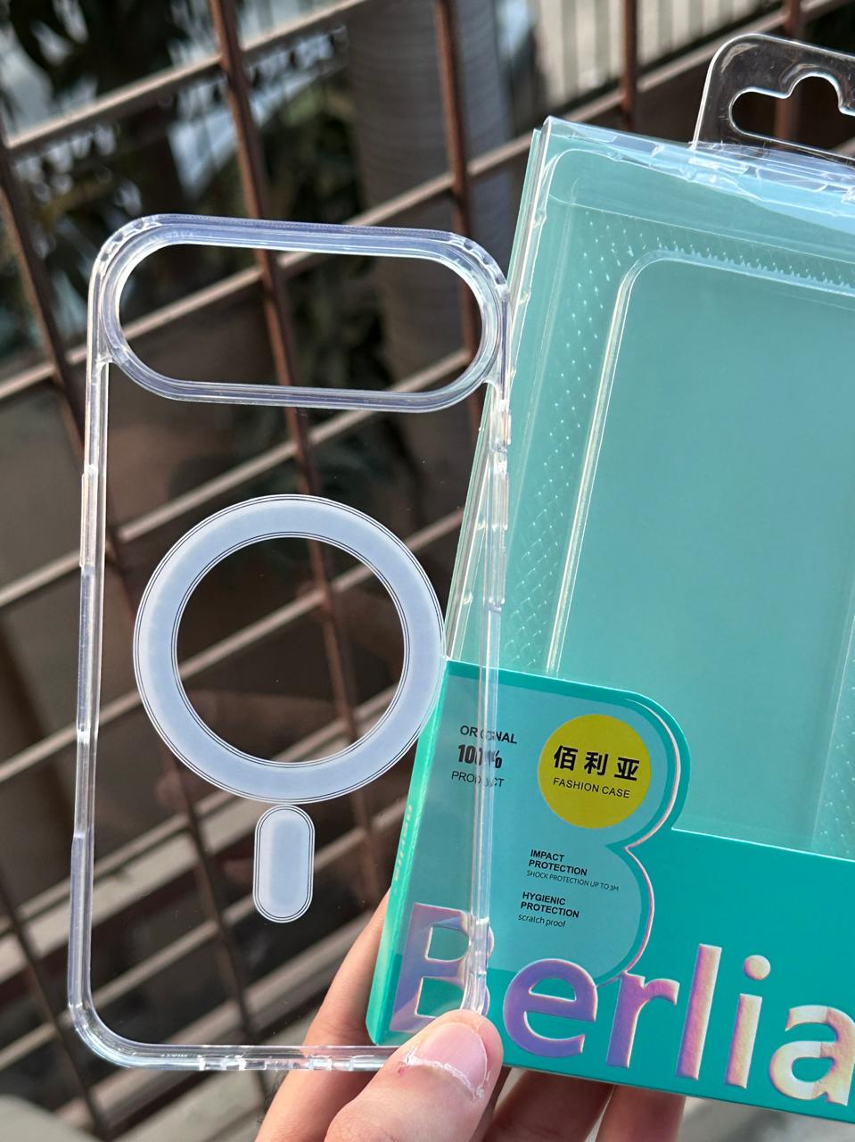 iPhone "Air" BERLIA Premium MagSafe Transparent Case