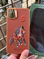 iPhone "11 Pro Max" Premium Polo Embroidered Case - Brown