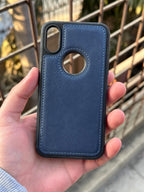 iPhone "X/XS" Premium J-CASE Leather Case - Blue