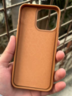 iPhone "15 Pro Max" Premium Polo Embroidered Case - Brown