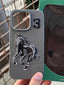 iPhone "16 Pro" Premium Polo Embroidered Case - Dark Gray