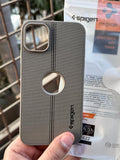 iPhone "11" Spigen Premium Lining Stitched Case - Gray