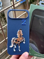 iPhone "Air" Premium Polo Embroidered Case - Blue