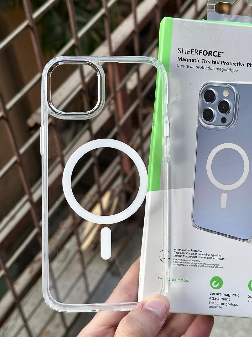 iPhone "15 Plus" BELKIN Magnetic Treated Protective Clear Case