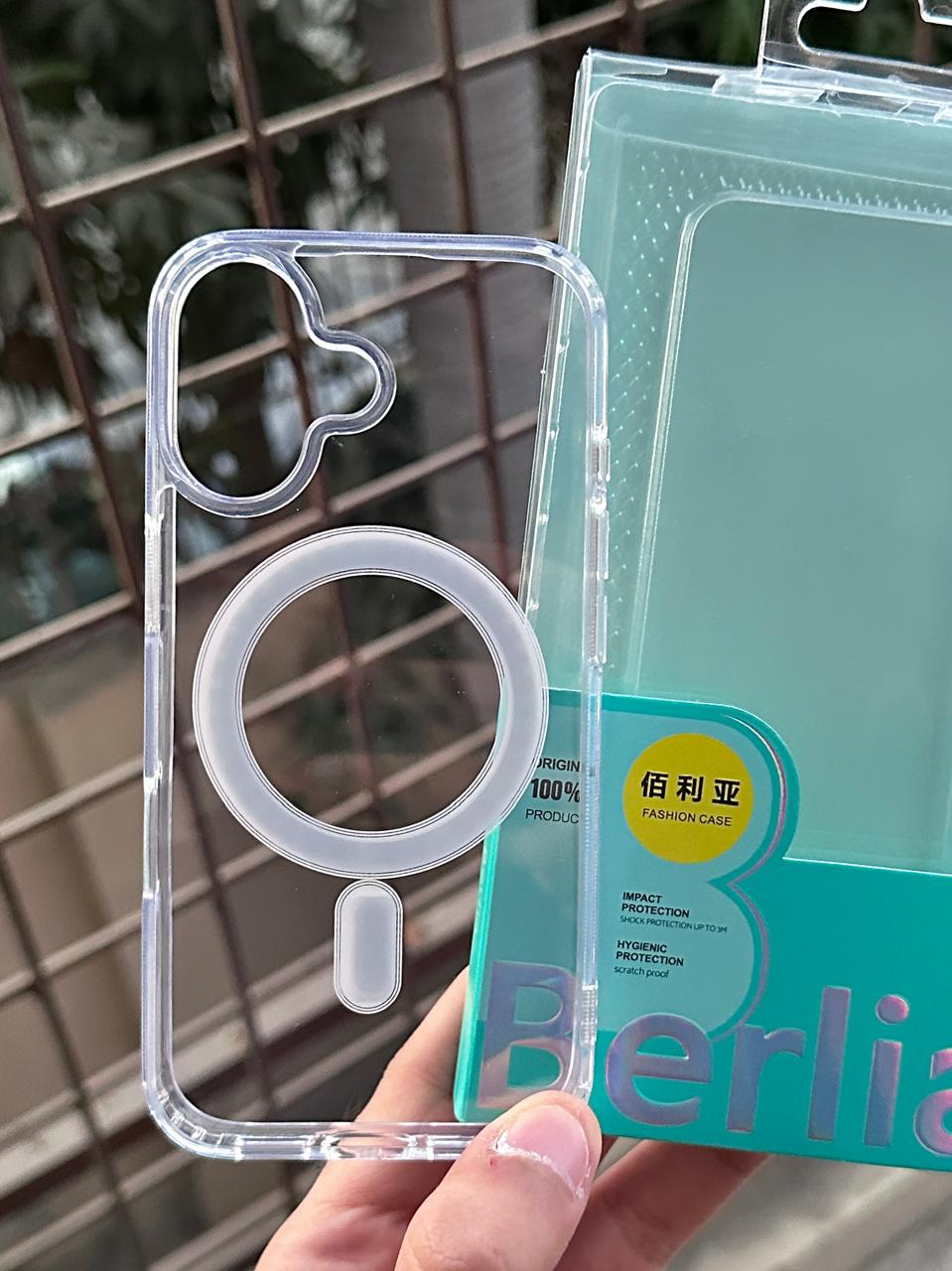 iPhone "16" BERLIA Premium MagSafe Transparent Case