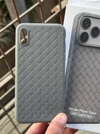 iPhone "X/XS" Woven "Leather Feel" Case - Gray