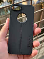 iPhone "SE 2020" Spigen Premium Lining Stitched Case - Black