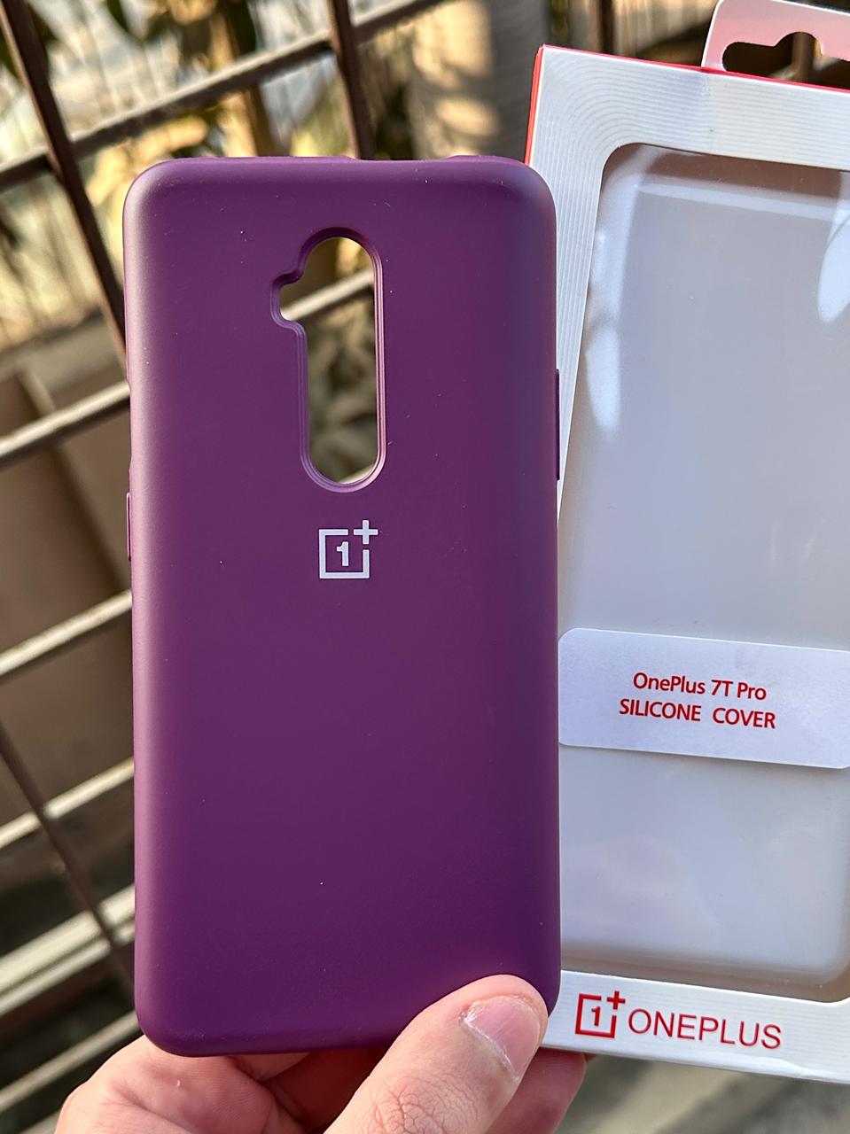OnePlus "7T Pro" Premium Official Silicone Case - Purple