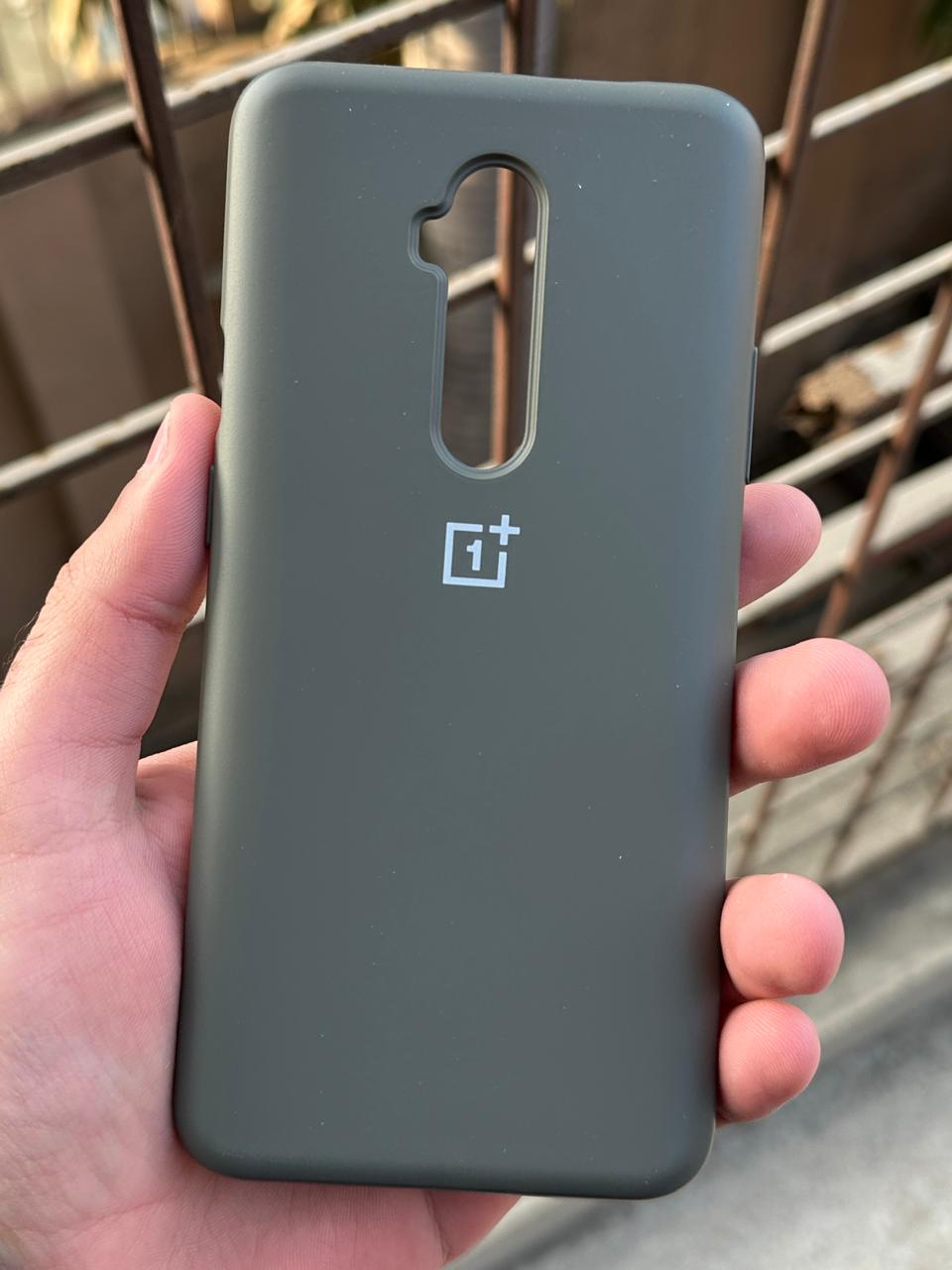 OnePlus "7T Pro" Premium Official Silicone Case - Olive Green
