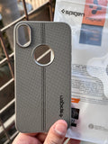 iPhone "XR" Spigen Premium Lining Stitched Case - Gray
