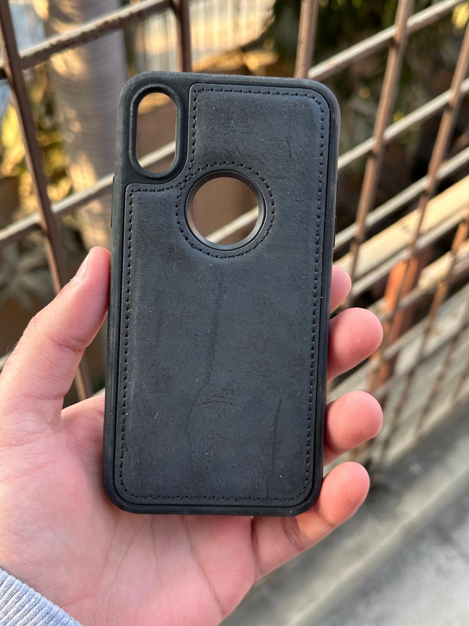 iPhone "X/XS" Premium J-CASE Leather Case - Black