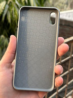 iPhone "XS Max" Woven "Leather Feel" Case - Gray