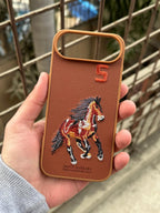 iPhone "Air" Premium Polo Embroidered Case - Brown