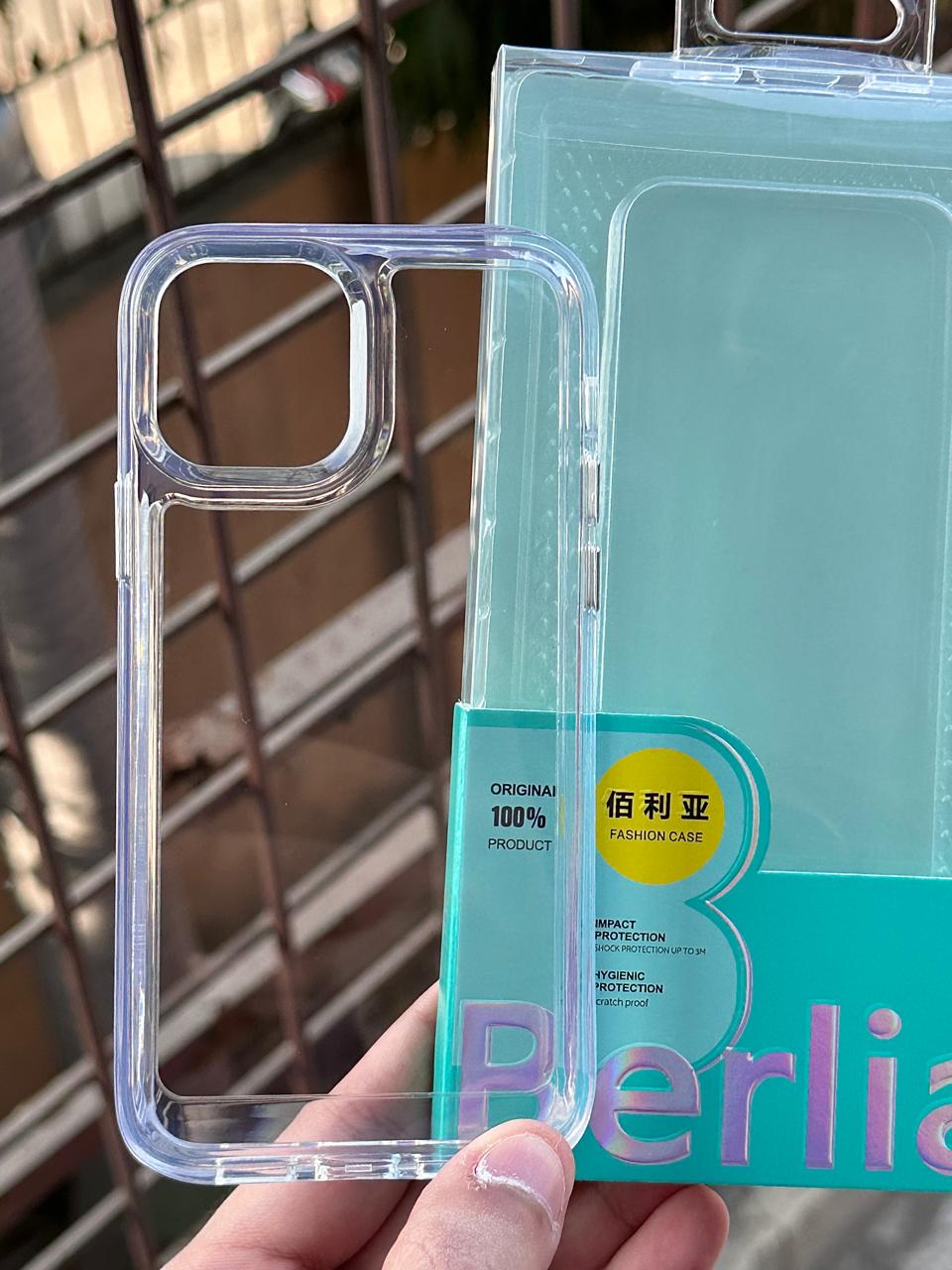 iPhone "12/12 Pro" BERLIA Premium Transparent Case Main image