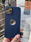 iPhone "11" Spigen Premium Lining Stitched Case - Blue