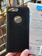 iPhone "7/8 Plus" Premium J-CASE Leather Case - Black