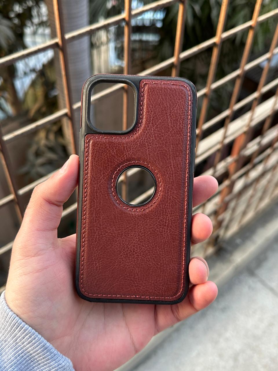 iPhone "11 Pro" Premium J-CASE Leather Case - Brown