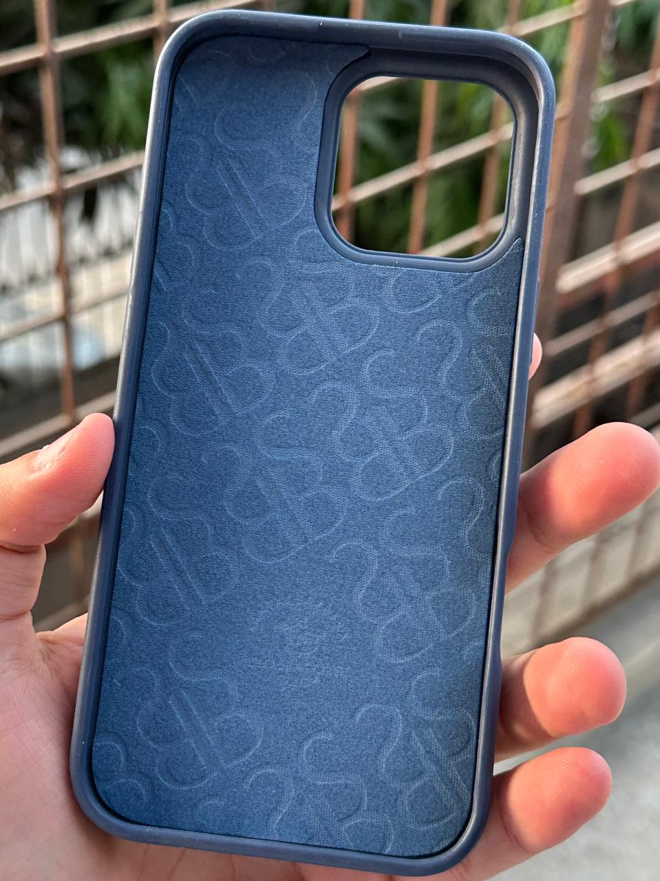 iPhone "16 Pro Max" Premium Polo Embroidered Case - Blue Secondary image