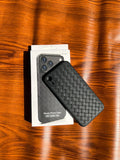 iPhone XR Woven Case "Leather Feel" Black