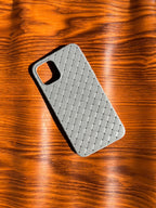 iPhone 11 Pro Woven Case "Leather Feel" Gray
