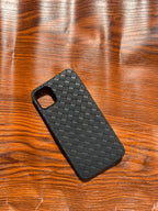 iPhone 11 Pro Max Woven Case "Leather Feel" Black