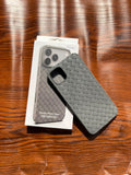 iPhone 11 Pro Max Woven Case "Leather Feel" Gray