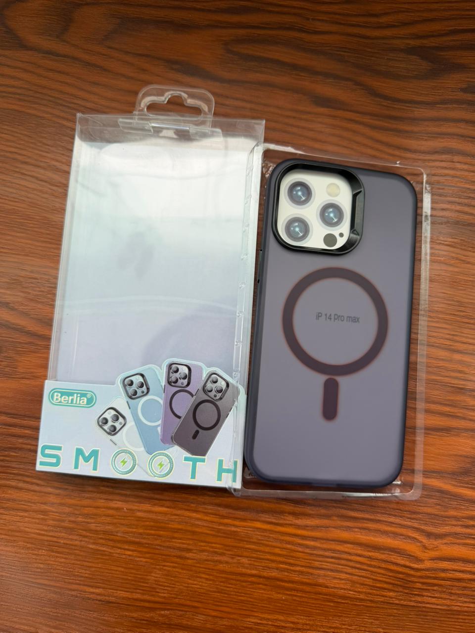 iPhone "14 Pro Max" BERLIA Premium MagSafe Case Purple