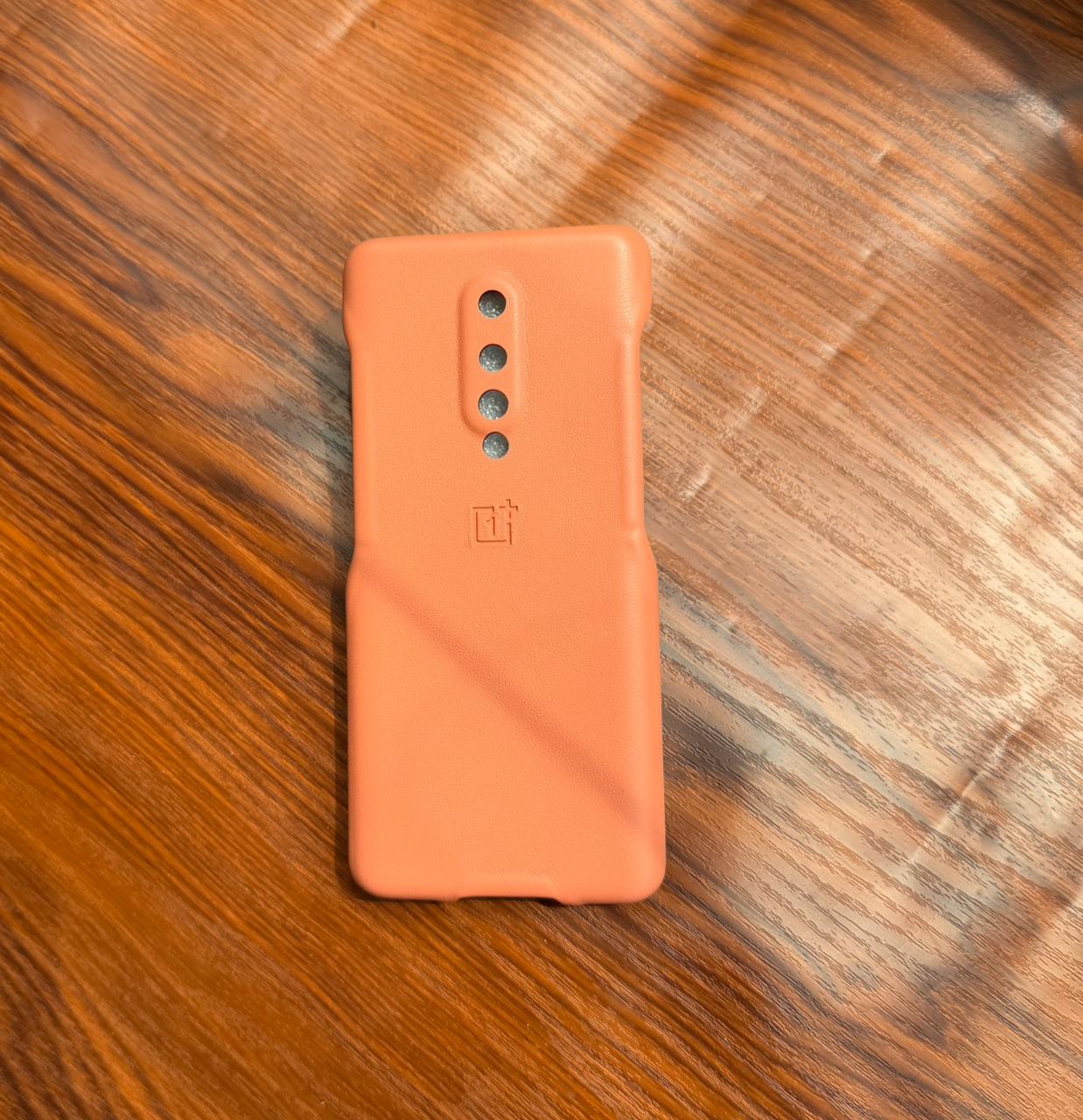 OnePlus "8" Premium Official Leather Case - Orange