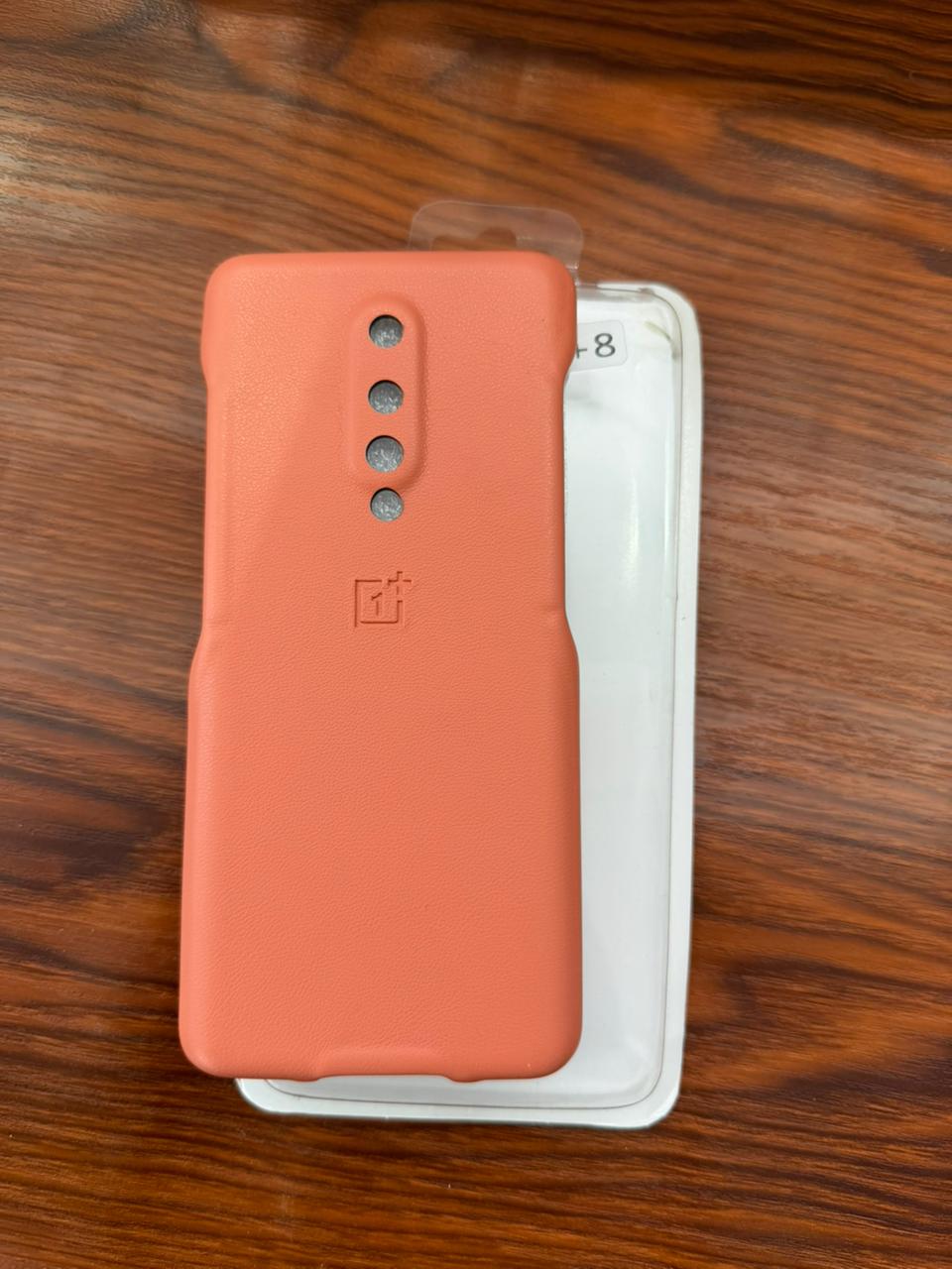 OnePlus "8" Premium Official Leather Case - Orange