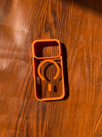 iPhone "17 Pro" Premium Clear MagSafe Case Orange